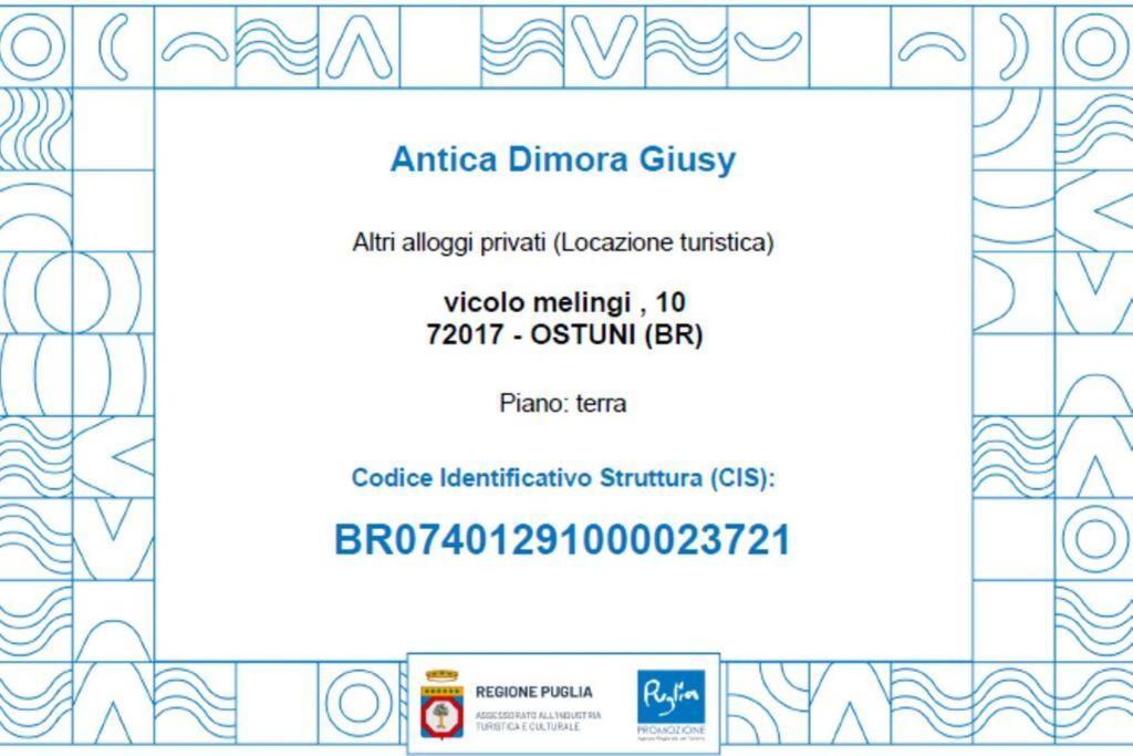 Вілла Antica Dimora Giusy Остуні Екстер'єр фото